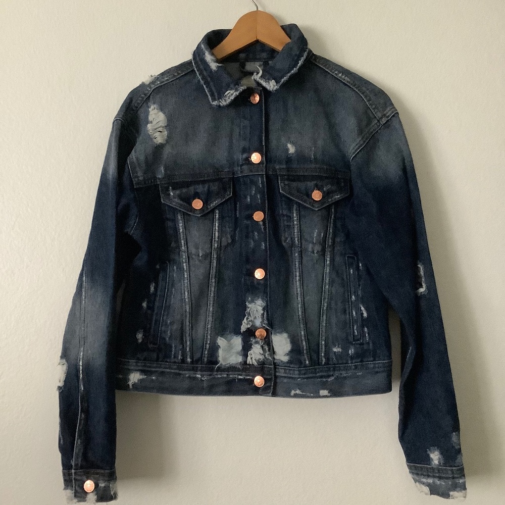 M1858 New York Lagan Relaxed Denim Jacket Size L